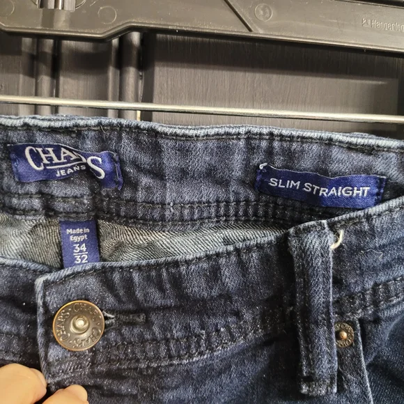 Chaps Slim Straight Denim Jeans - Picture 5 of 5